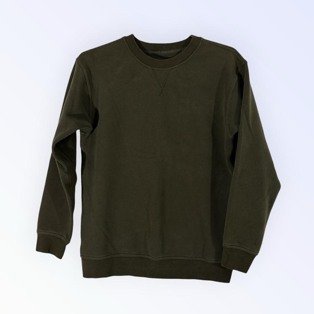 LULULEMON‎ CREWNECK SWEATSHIRT MENS SMALL OLIVE GREEN